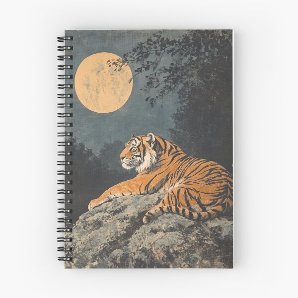 Item preview, Tiger in the Moonlight designed and sold by patternshoprad.
