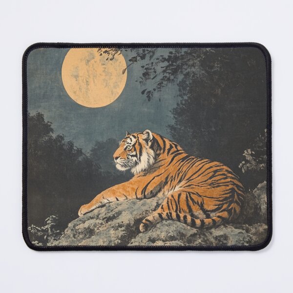 Item preview, Tiger in the Moonlight designed and sold by patternshoprad.