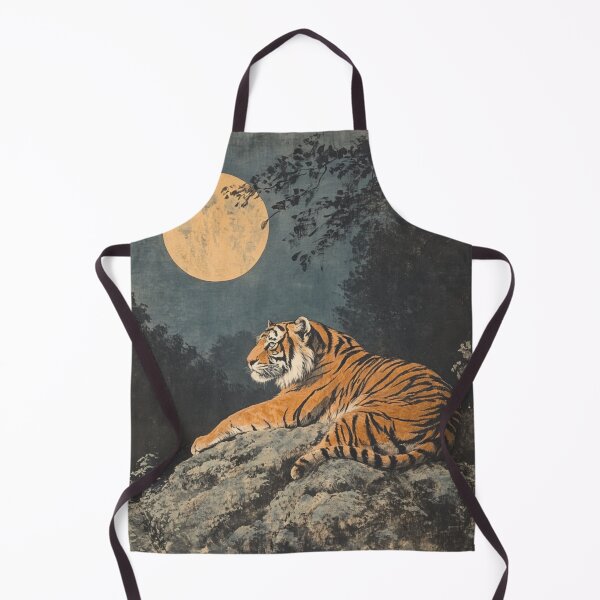 Item preview, Tiger in the Moonlight designed and sold by patternshoprad.