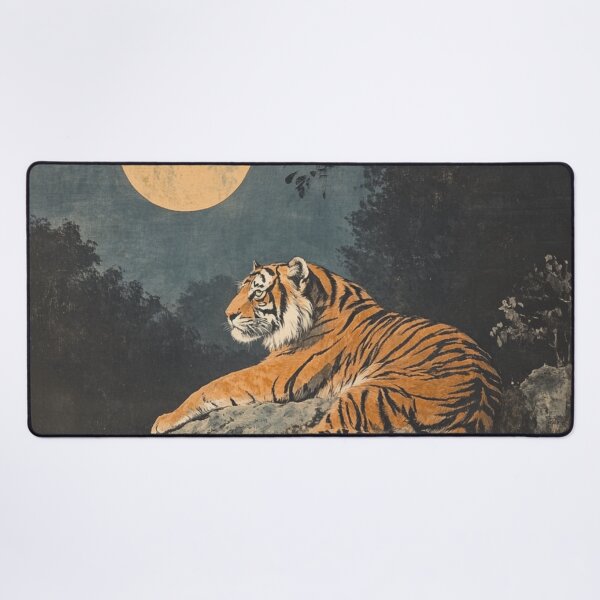 Item preview, Tiger in the Moonlight designed and sold by patternshoprad.