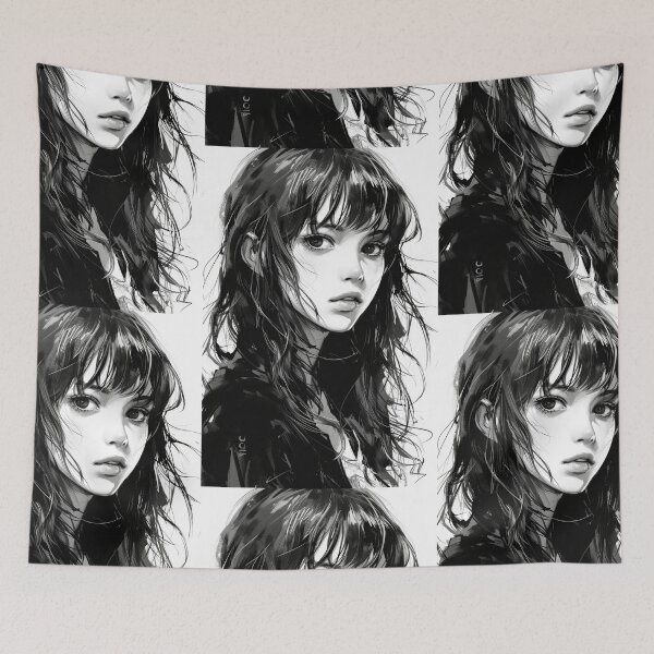 Item preview, Diverse Portraits of Young Women in Anime Style designed and sold by Piotrek0001.