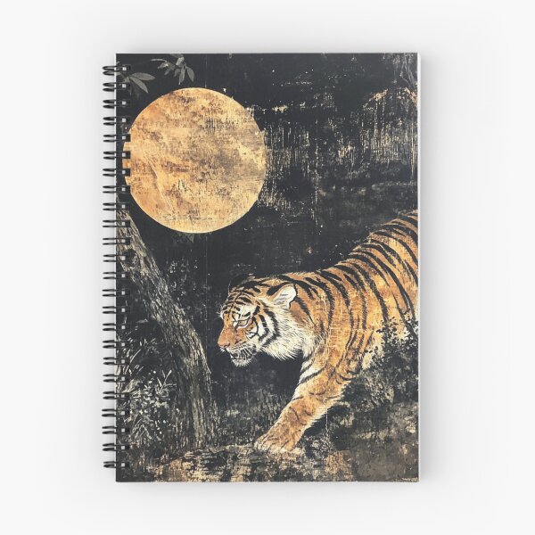 Item preview, Tiger in the Full Moon designed and sold by patternshoprad.