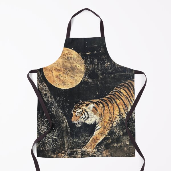 Item preview, Tiger in the Full Moon designed and sold by patternshoprad.