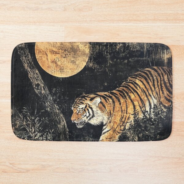 Item preview, Tiger in the Full Moon designed and sold by patternshoprad.