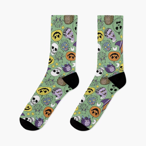 Item preview, Monster Heads Retro Cartoon Style Green Background  designed and sold by Carlo-Atzei.