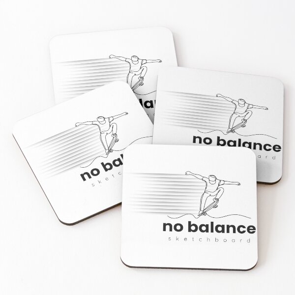 Item preview, No Balance black logo, funny logo, funny sketchboard designed and sold by WorlDigitalArts.