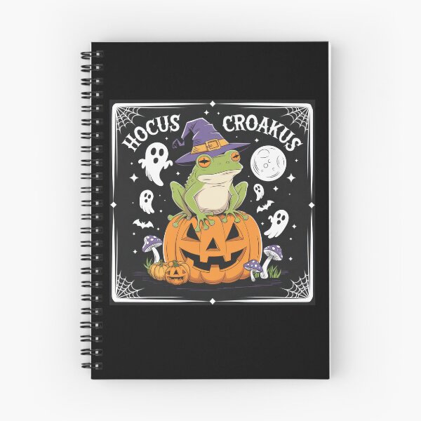 Item preview, Hocus Croakus Halloween Frog on Pumpkin Witch Hat designed and sold by Hananiah Merch.