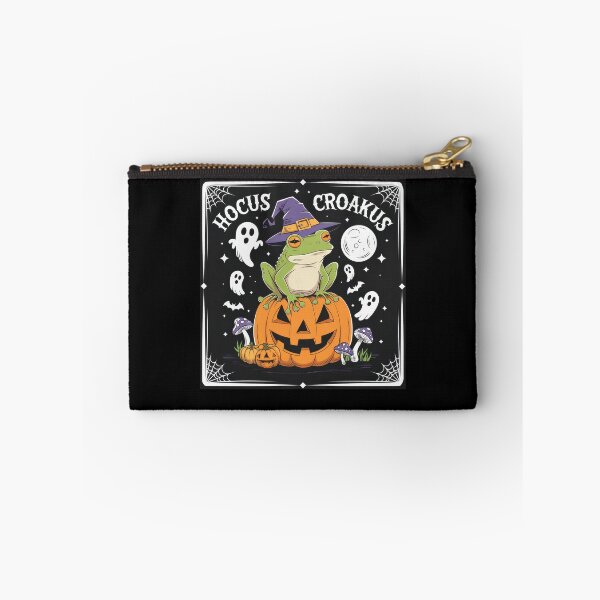 Item preview, Hocus Croakus Halloween Frog on Pumpkin Witch Hat designed and sold by Hananiah Merch.