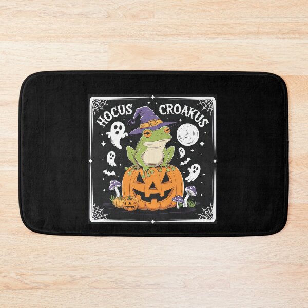 Item preview, Hocus Croakus Halloween Frog on Pumpkin Witch Hat designed and sold by Hananiah Merch.