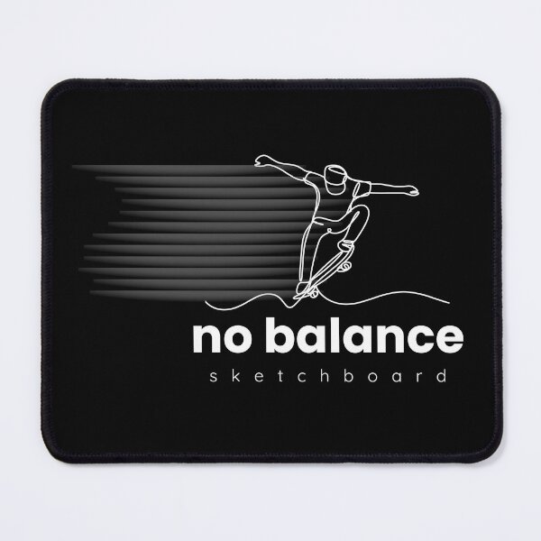 Item preview, No Balance white logo, funny logo, funny sketchboard designed and sold by WorlDigitalArts.