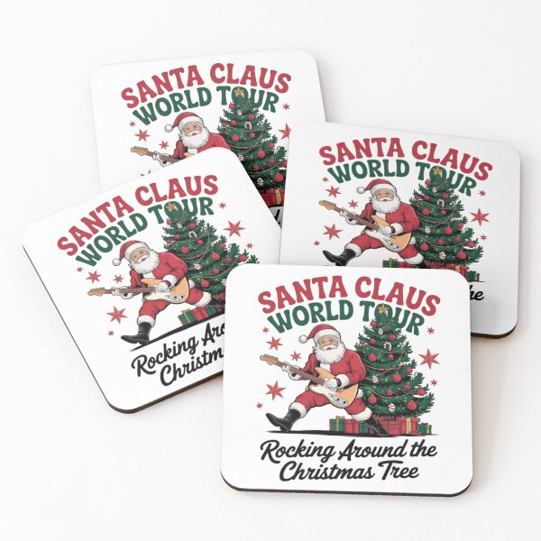 Item preview, Santa Claus World Tour Rocking Around The Tree designed and sold by bittucreates.