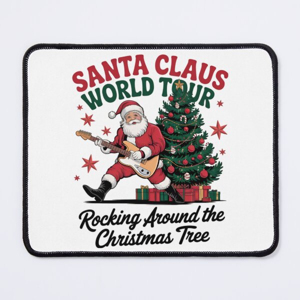 Item preview, Santa Claus World Tour Rocking Around The Tree designed and sold by bittucreates.