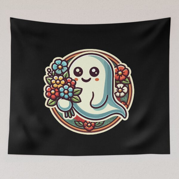 Item preview, Flower Lover Ghost Funny Flower Ghost designed and sold by LuminOrb.