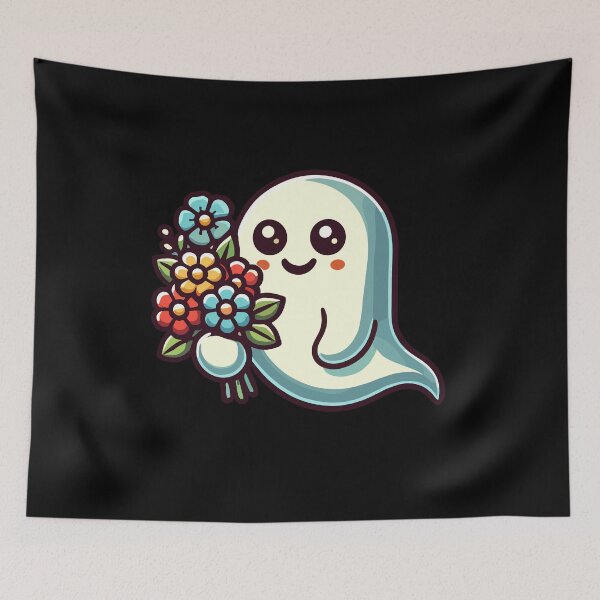 Item preview, Flower Lover Ghost Funny Flower Ghost designed and sold by LuminOrb.