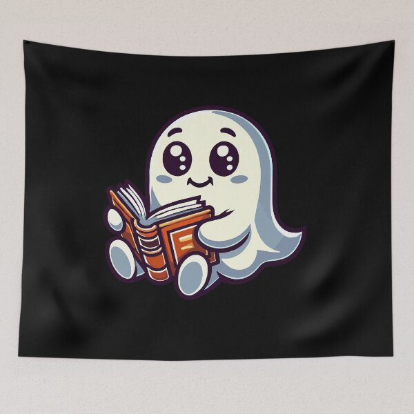 Item preview, Cute Book Lover Ghost Funny Ghost designed and sold by LuminOrb.
