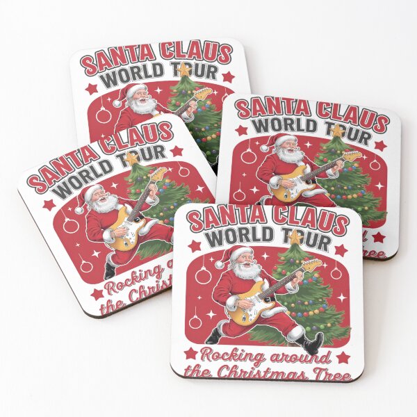 Item preview, Santa Claus World Tour Rocking Around The Tree designed and sold by bittucreates.
