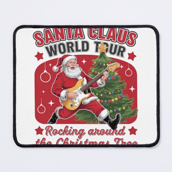 Item preview, Santa Claus World Tour Rocking Around The Tree designed and sold by bittucreates.