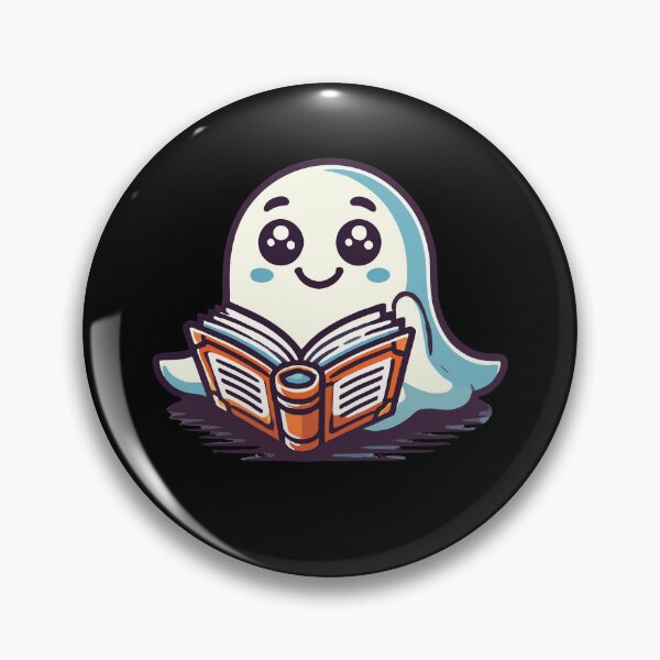 Item preview, Funny Book Lover Ghost Reading Ghost designed and sold by LuminOrb.