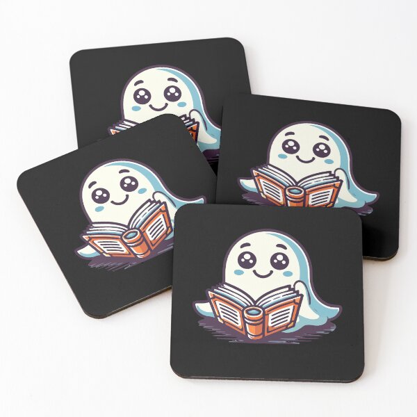 Item preview, Funny Book Lover Ghost Reading Ghost designed and sold by LuminOrb.