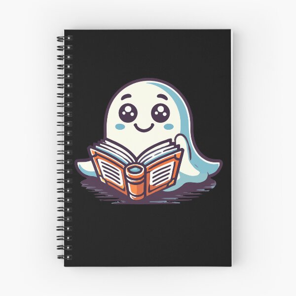 Item preview, Funny Book Lover Ghost Reading Ghost designed and sold by LuminOrb.