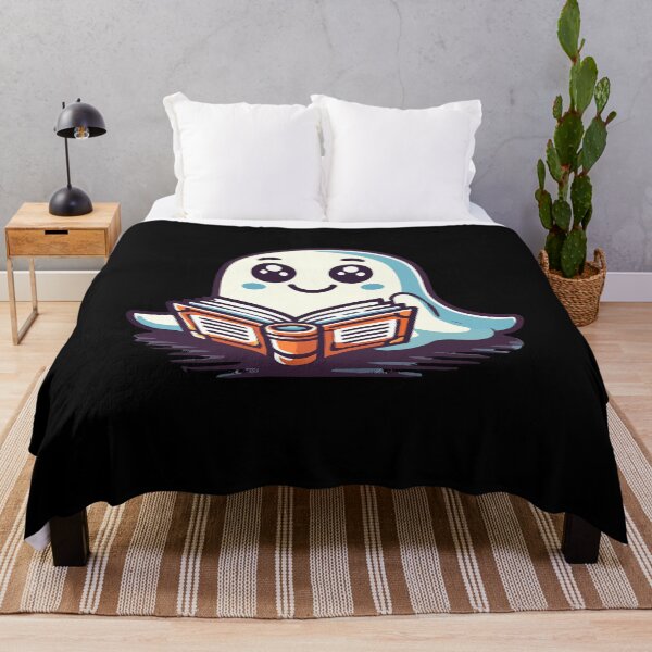 Item preview, Funny Book Lover Ghost Reading Ghost designed and sold by LuminOrb.