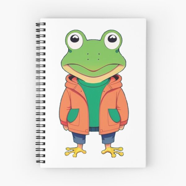Item preview, Frog in Orange Jacket designed and sold by Innercosmic.