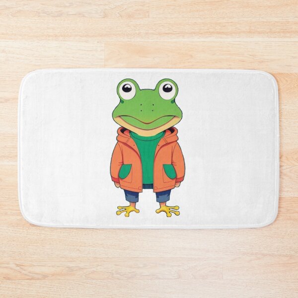 Item preview, Frog in Orange Jacket designed and sold by Innercosmic.