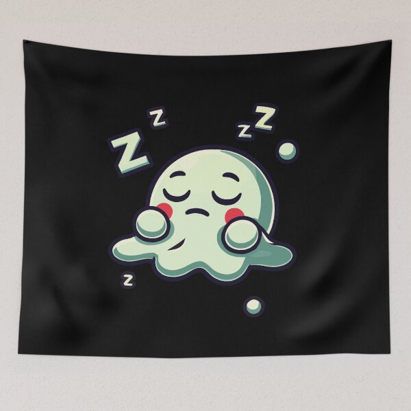 Aperçu de l'œuvre Fantôme de sommeil mignon drôle Halloween créée et vendue par LuminOrb.