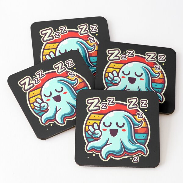 Item preview, Cute Sleeping Ghost Funny Halloween designed and sold by LuminOrb.