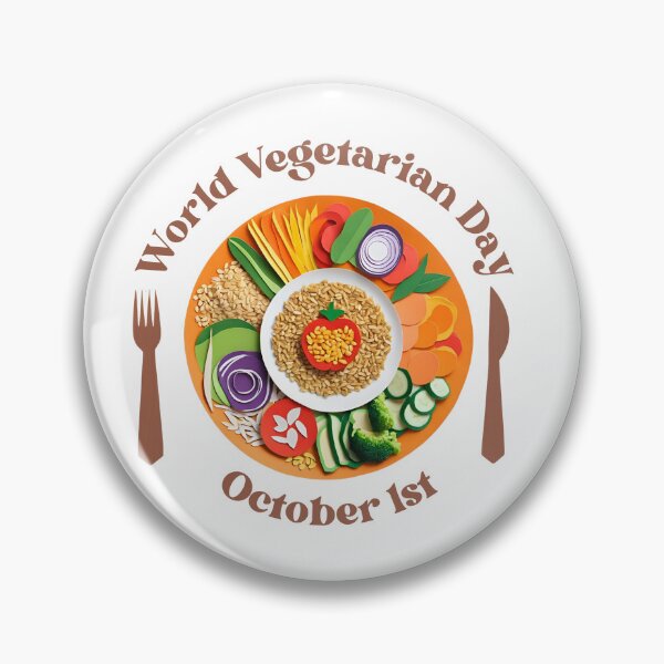 Item preview, October 1st : World Vegetarian Day designed and sold by critter-cuddle.