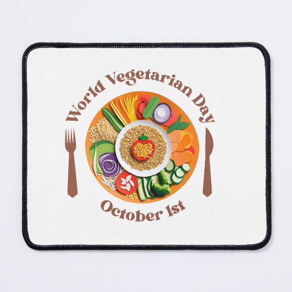 Item preview, October 1st : World Vegetarian Day designed and sold by critter-cuddle.