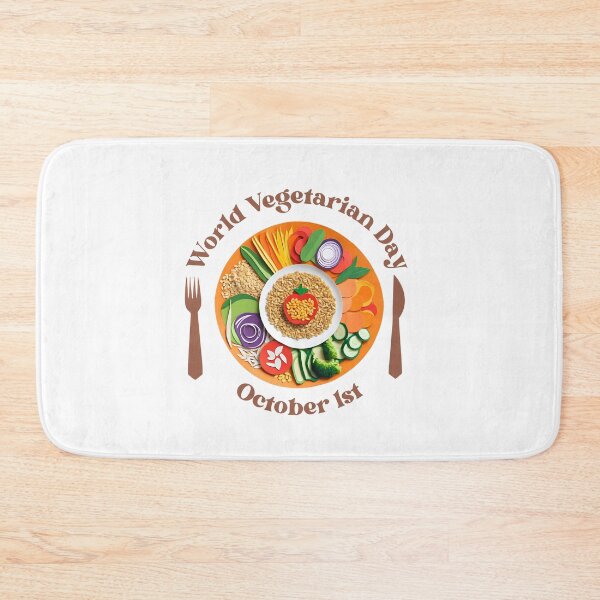 Item preview, October 1st : World Vegetarian Day designed and sold by critter-cuddle.