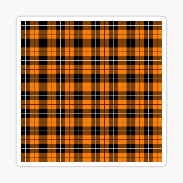 Tartan - Orange Sticker