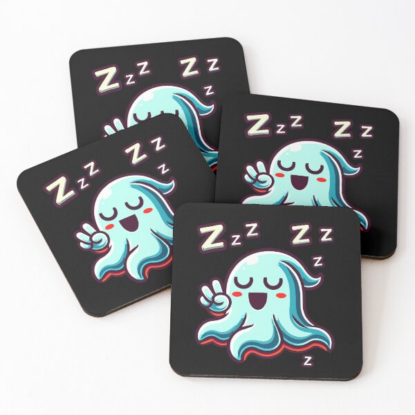 Item preview, Cute Sleeping Ghost Funny Halloween designed and sold by LuminOrb.