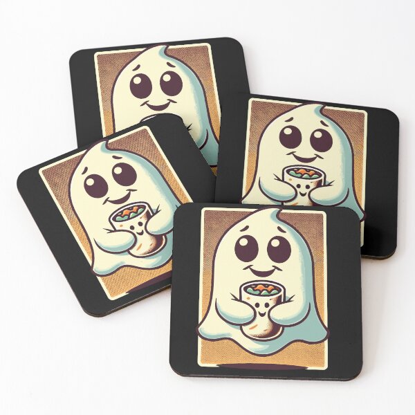 Item preview, Fastfood Ghost Burrito Loving Ghosts designed and sold by LuminOrb.