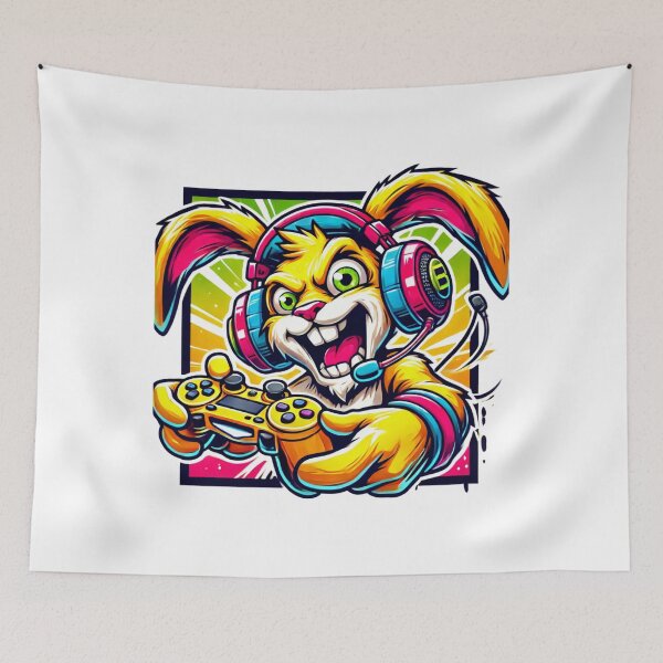 Item preview, Gaming Bunny:The Ultimate Rabbit Gamer designed and sold by Davideus.