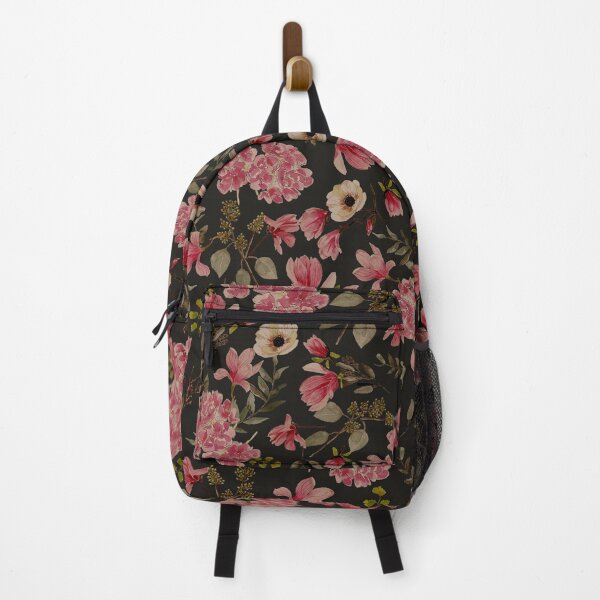 Item preview, Romantic Floral Pattern - Dark Pink Charcoal designed and sold by Anis Illustration.