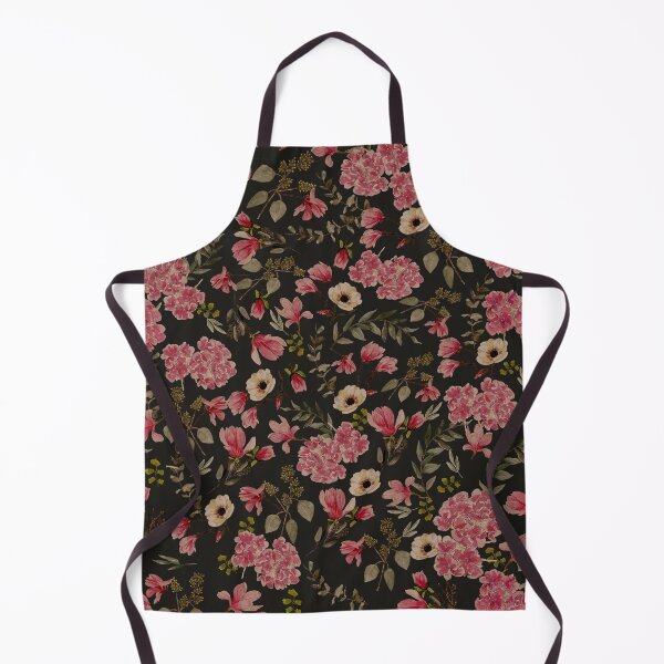 Item preview, Romantic Floral Pattern - Dark Pink Charcoal designed and sold by Anis Illustration.