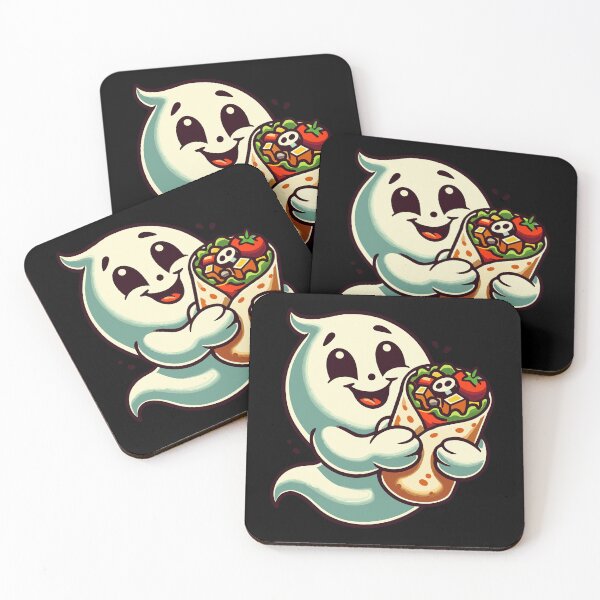 Item preview, Fastfood Ghost Burrito Loving Ghosts designed and sold by LuminOrb.