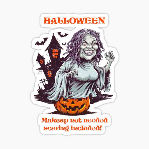 Item preview, halloween woman day without makeup  designed and sold by Marta Tkacz.