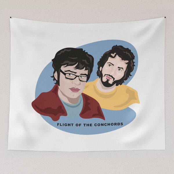 Item preview, Flight of the Conchords - Jemaine and Bret designed and sold by TeleJottings.