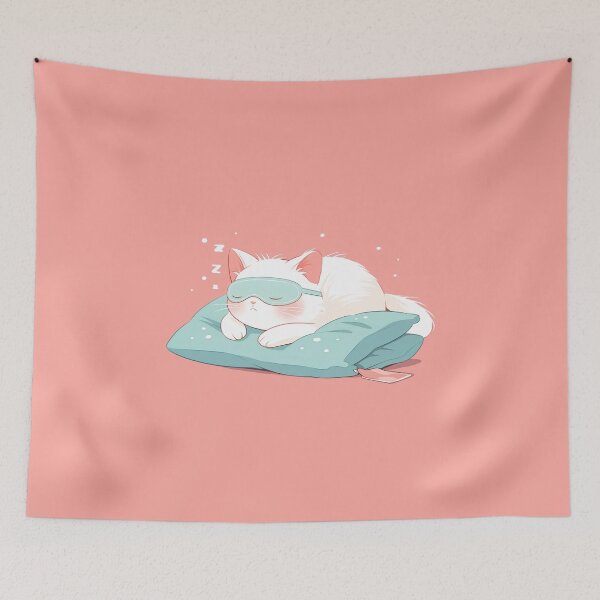 Item preview, Sleeping Cat with Eye Mask designed and sold by Windy-market.