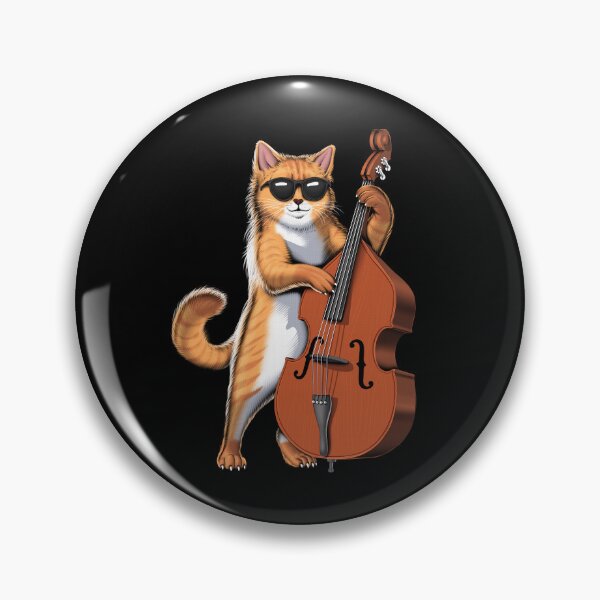 Item preview, Cat Double Bass Player designed and sold by underheaven.