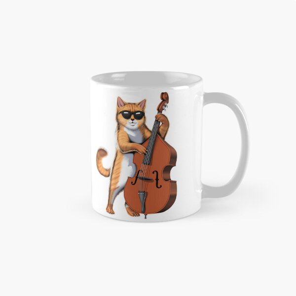Item preview, Cat Double Bass Player designed and sold by underheaven.