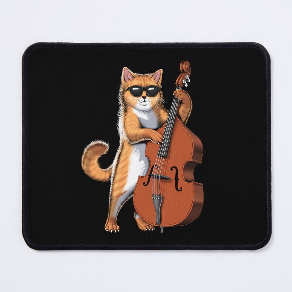Item preview, Cat Double Bass Player designed and sold by underheaven.
