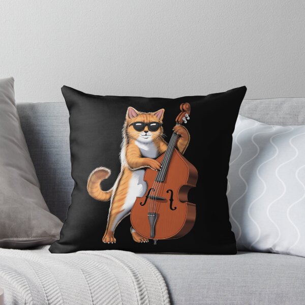 Item preview, Cat Double Bass Player designed and sold by underheaven.