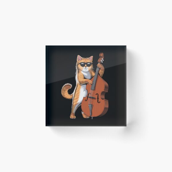 Item preview, Cat Double Bass Player designed and sold by underheaven.