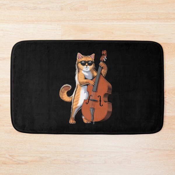 Item preview, Cat Double Bass Player designed and sold by underheaven.