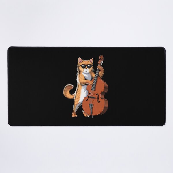 Item preview, Cat Double Bass Player designed and sold by underheaven.