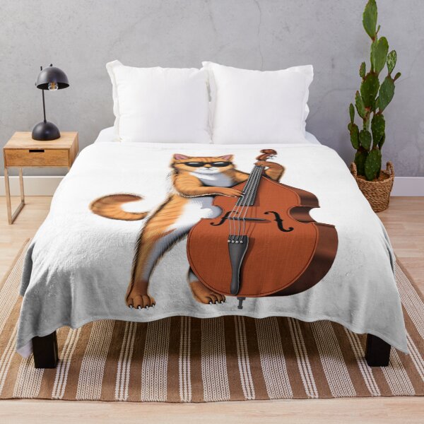 Item preview, Cat Double Bass Player designed and sold by underheaven.